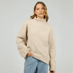 Silent Theory Willow Knit Jumper - Oat