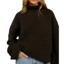 Silent Theory Willow Knit Jumper - Chocolate