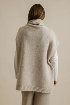 Talamaya Dreams Funnel Neck Tabard - Wheat