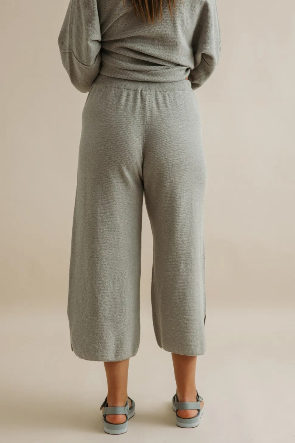 Talamaya Retreat Cotton Twist Pant - Thyme Combo