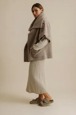 Talamaya Sherpa Cuddle Coat - Putty
