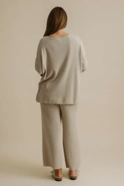 Talamaya Winter Retreat MerinoCotton Pant - Wheat