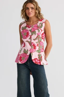 Talisman Chester Waistcoat - Pink Ibiza