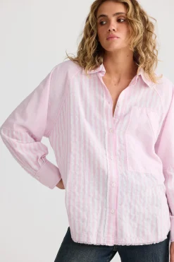 Talisman Yellowstone Shirt - Pink Stripe