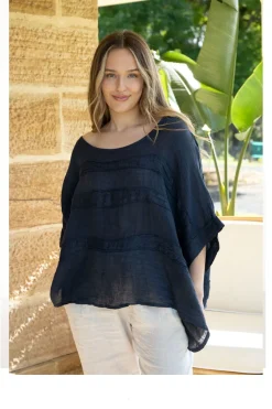 The Italian Cartel Melfi Top - Navy
