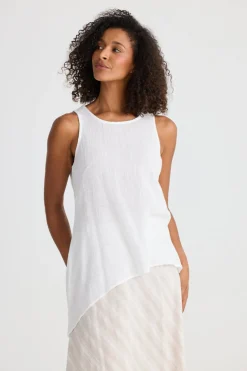 The Shanty Sicily Singlet - White