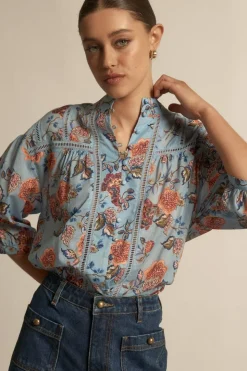 Zoe Kratzmann Daydream Top - Twilight Bloom