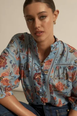 Zoe Kratzmann Daydream Top - Twilight Bloom
